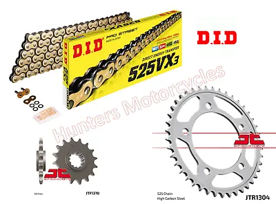 Honda XL1000 Varadero Genuine DID Gold X-Ring Chain & JT Sprockets Kit Set • $130.52