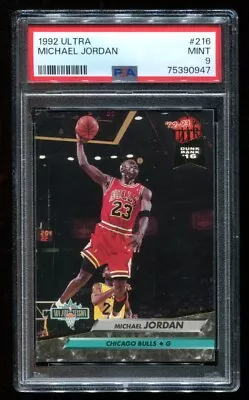 1992 Fleer Ultra #216 Michael Jordan PSA 9 Mint HOF Bulls~(KS) • $25