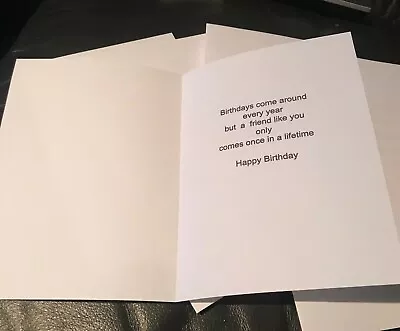 £2.25 • Buy Pack Of 15  5  X 7   Friend Birthday Inserts For Card Making
