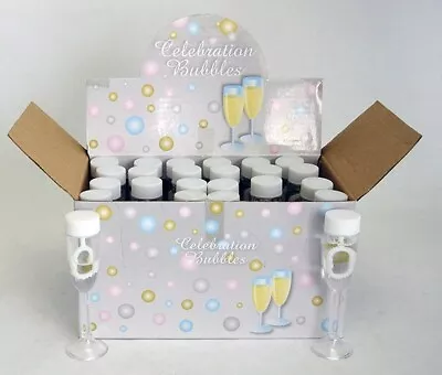 Wedding Celebration Bubbles In Mini White Wine/Champagne Flute - Box 24 • £11.95