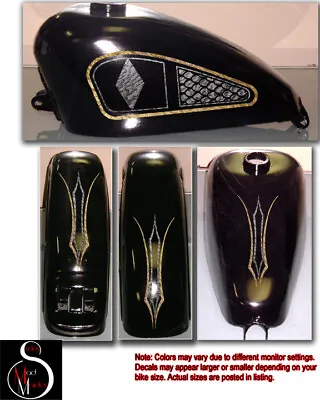 Motorcycles Gas Tank And Fender Decal Set Honda Harley Victory Yamaha   • $55.99