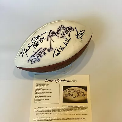 Hall Of Fame Legends Multi Signed Football Don Shula Mike Ditka 11 Sigs JSA COA • $249