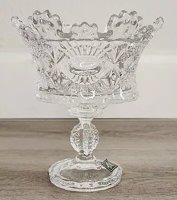 Shannon Godinger Royalty Crystal Footed Candy Bowl Pedestal Base 5-5/8  H W/box • $29.95