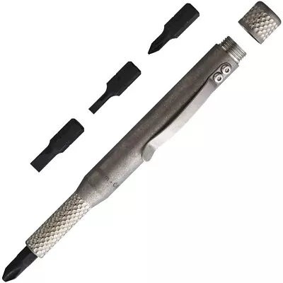 Maratac Titanium Pen Driver Stonewashed Titanium W/Golf Ball Pattern Knurling • $31.59