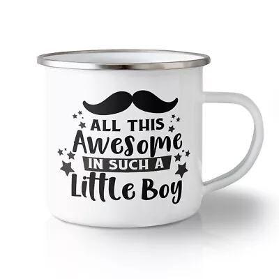 Unbreakable Travel Mug 10 Ounces All This Awesome Such Little Boy Star Moustache • $17.99