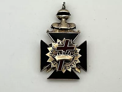 VNT Gold Or Gold Filled? Knights Templar Masonic Pendant Fob 32nd Degree REPAIR • $60