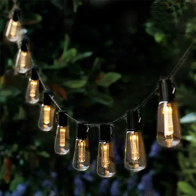20 LED Solar Garden String Fairy Lights Wedding Party Festoon Ball Bulbs Lamp • £12.89