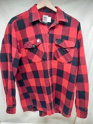 VTG Big Bill Red Buffalo Plaid Logger Flannel Work Shirt Sz L Made In Canada  • $21