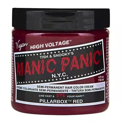 Manic Panic Cream Semi-Permanent Vegan Hair Dye 4oz (20 Pillarbox Red) • $11.99