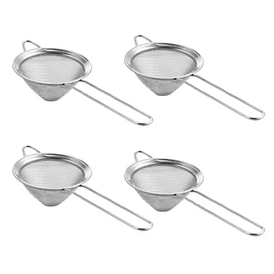 4 Pcs Cone Sieve Strainer Cocktail Strainer Fine Mesh Sieve Fine Mesh • £8.57