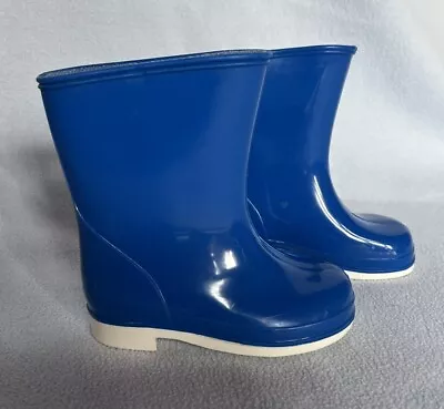VGC ~ Blue Wellies Infant Junior Size 4 EU 20.5 Children Kids Wellington Boots • £1.99
