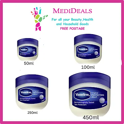 Vaseline Petroleum Jelly  CHOOSE  50ml 100ml 250ml Or 450ml • £3.95