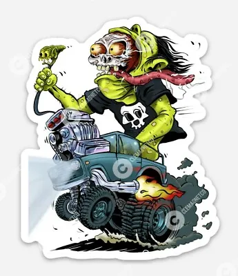 Ford BRONCO STICKER - Ratfink Muscle Car Classic Rat Fink Hot Rod Race  • $5.49