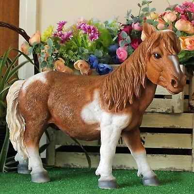 Large Horse Sculpture Animal Garden Ornament Pony Statue Lawn Patio Yard Décor • £37.19