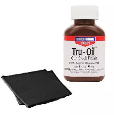 Birchwood Casey Tru-Oil Gun Stock Finish With Two Disposable Absorbent Pads • $14.99