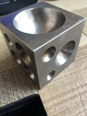 £12 • Buy JEWELERS STEEL DAPPING BLOCK  2” With ROUND HOLES
