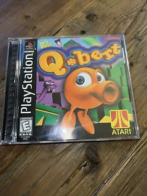 Qbert (Sony PlayStation 1 1999) PS1 Complete Black Label Q Bert Q*Bert • $15