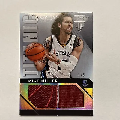 Mike Miller 2013 Panini Titanium Titanic Prime Patch /5 • $40