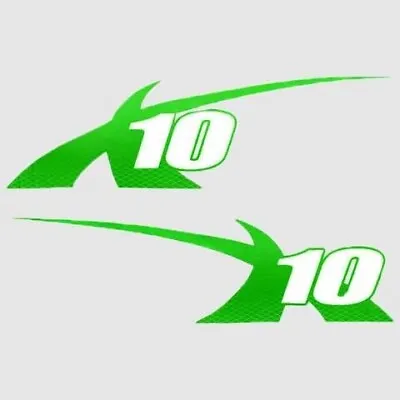 MasterCraft Boat X-10 Decals 7501669 | 2013 Lime Green (Set Of 2) • $194.64