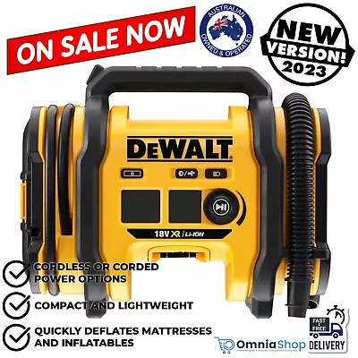 DEWALT 18V Corded Cordless Air Compressor Inflator Tool Only • $294.97