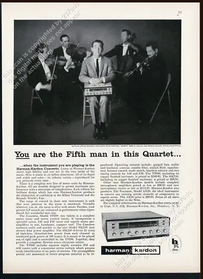 1958 National String Quartet Photo Harmon Kardon Concerto Tuner Vintage Print Ad • $9.99