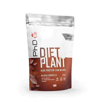 PhD Nutrition Diet Plant Protein Powder Vegan Friendly In Various Flavours 500g • £17.99