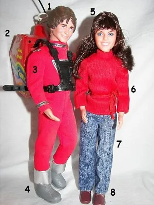 1979 MORK & MINDY 9  Mattel Doll -- HEAD BODY -- SHIRT PANTS SPACE SUIT Eds • $13.46