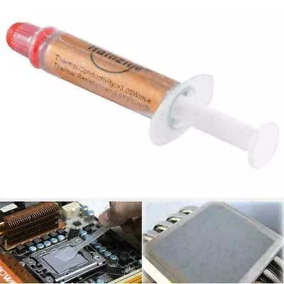 High Performance Silver Thermal Grease CPU Heatsink Compound Paste D6 [з • $1.88