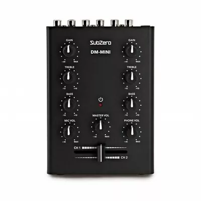 SubZero 2 Channel Mini DJ Mixer • £39.99