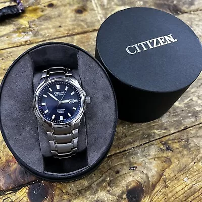 Men's Titanium Sapphire Paradigm Citizen Eco-Drive: 43mm Watch In Case WR100 • $227