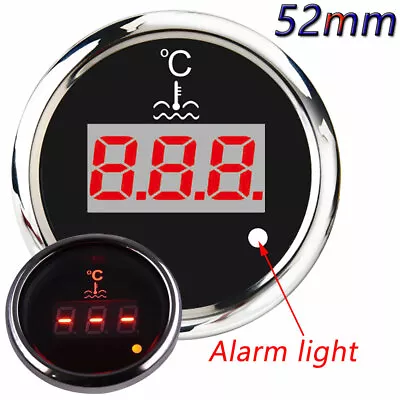 52mm Digital Water Temp Gauge 0-120℃ For Car Boat Auto Motorcycle With Alarm     • $20.37