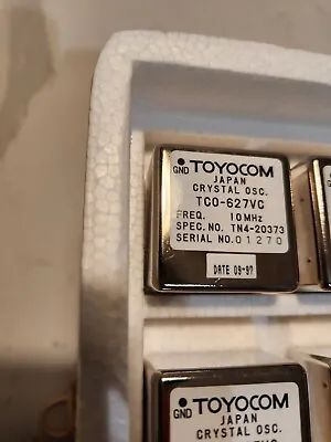 TOYOCOM TCO-627VC 10MHZ  FREQUENCY REFERENCE OCXO OVEN Crystal Oscillator  • $17.95