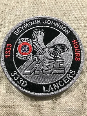 USAF  1333 Hours  Day/Night Patch. 333rd Fighter Squadron Lancers F-15E • $14.95