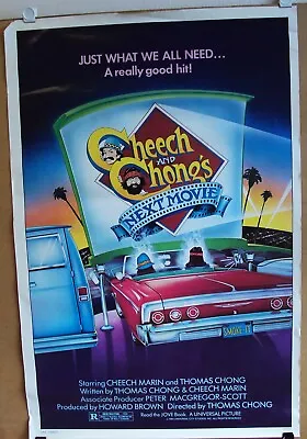 CHEECH & CHONG'S NEXT MOVIE Original 1-Sheet Rolled POSTER Marin And Tommy 1980 • £32.12