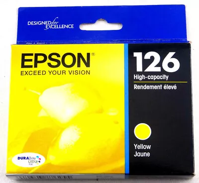 Epson 126 Yellow Ink Cartridge EXP 12/2022 Brand New Genuine OEM Free Shipping • $12.95