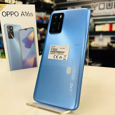 $149 • Buy OPPO A16s 64GB - Pearl Blue (Dual SIM) Mobile Phone GST Invoice Great Condition