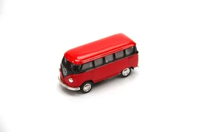 2.5  Kinsmart 1962 VW Volkswagen Bus Diecast Model Toy Car 1:64 Red • $5.68