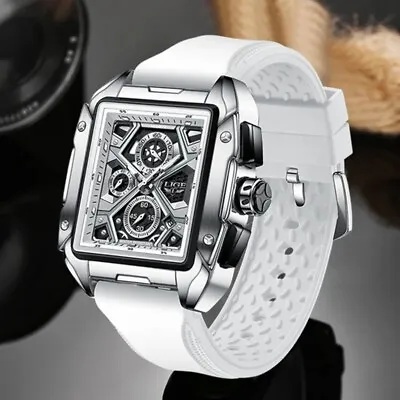 Men's Steel Moon Futuristic Luxury Style Watch Sliver Case • $130