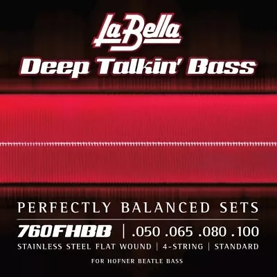 LaBella 760FHBB Beatle Bass Stainless Steel Flat Wound - 50-100 • $45.99