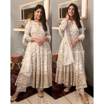 $97.27 • Buy Wedding Dress Bollywood Gown Salwar Kameez New Party Pakistani Wear Suit Indian