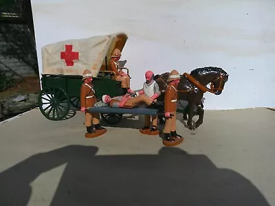 Trophy Of Wales Miniatures British Medical Wagon Stretcher Team Lead • $149.99