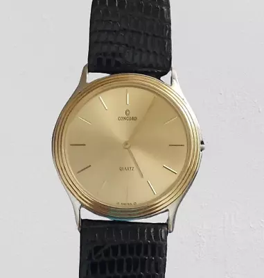 Concord Mariner SL 15.20.219  Yellow Gold Quartz Watch NEEDS STEM & CROWN Runs • $31