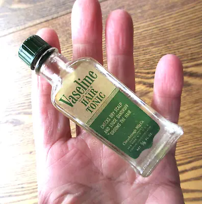 Vintage Vaseline Hair Tonic 3/8 Fl Oz  Small Size NOS Full Bottle • $9.99