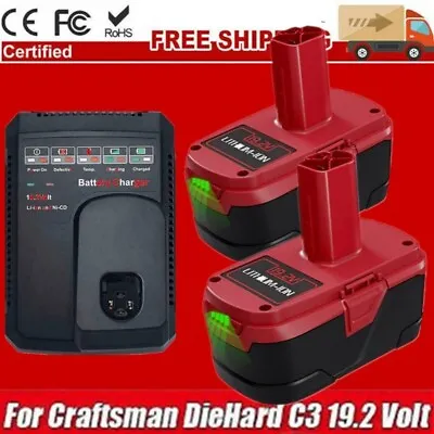 19.2 Volt 6.0Ah For Craftsman C3 DieHard Lithium Ion XCP Battery / Charger 11375 • $16.99