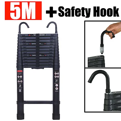 Multi Purpose Alu/Steel Telescopic Ladder Heavy Duty Folding Extension Step Hook • $105