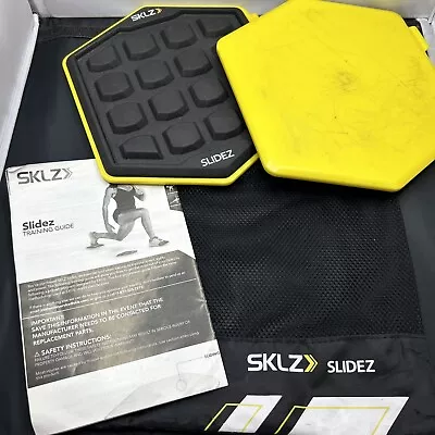 SKLZ Core Stability Discs Exercise Fitness Court Slides 8.5 Inch Foam Grip W/Bag • $8.49