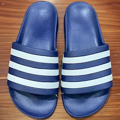 ADIDAS Unisex's ADILETTE AQUA SLIDES - Navy US 6 (SH589) • $32.88