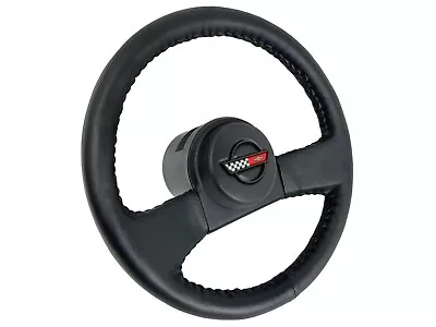 OE Replacement Black Leather Steering Wheel Kit For 1986-1989 Chevy C4 Corvette • $349.99