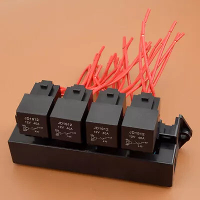 Universal 15 Way Automotive Auto Car Fuse Relay Holder Relay Box W/ Relays A4 • $47.53