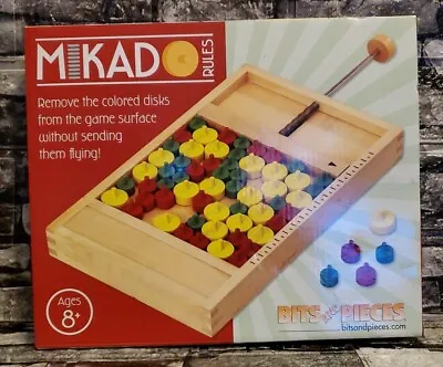 Mikado Rules Wooden Board Game By Bits And Pieces 48821 Complete Open Box • $25